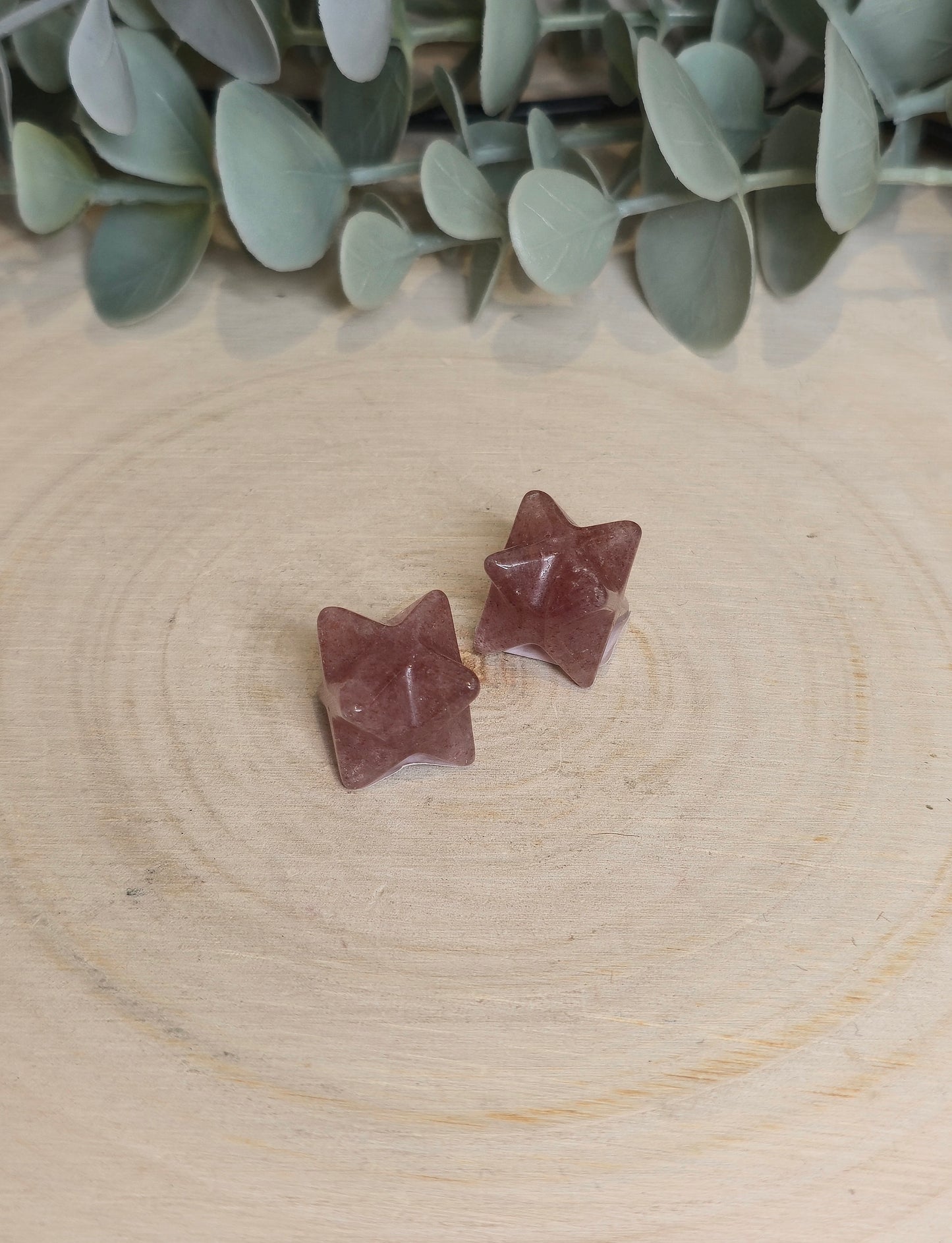 Étoile Merkaba Quartz fraise