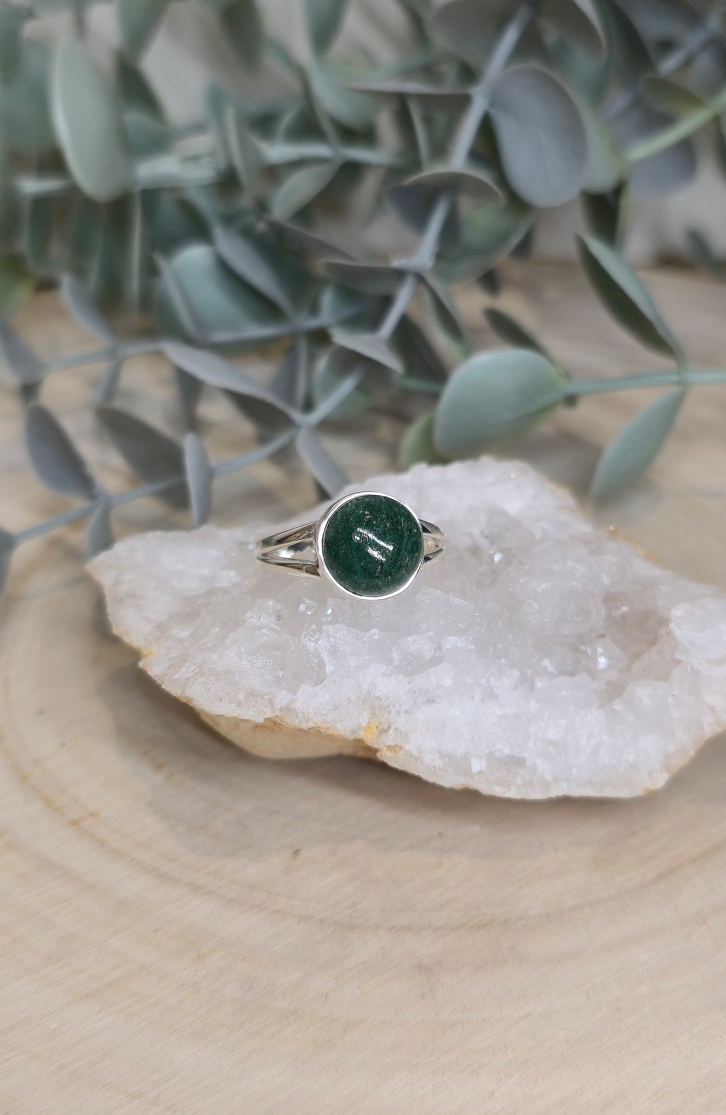 Bague Aventurine verte