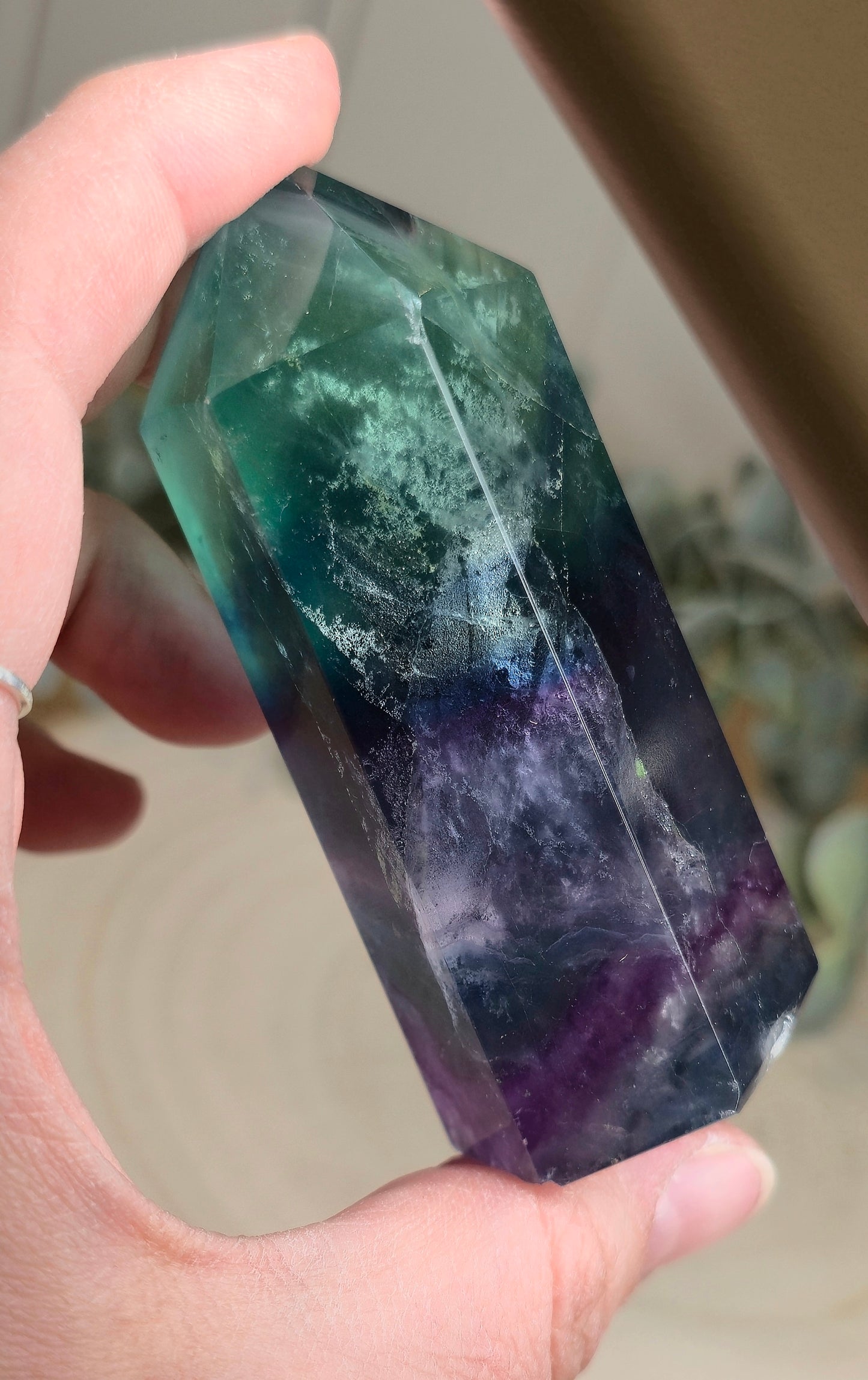 Pointe en Fluorite AA