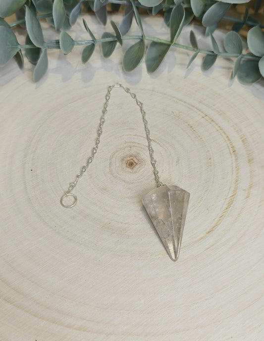 Pendule Quartz fumé