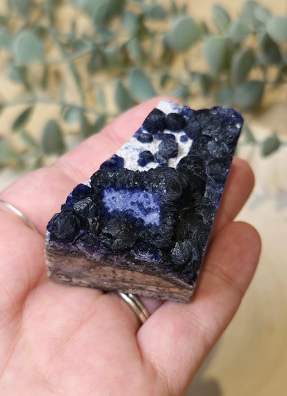 Fluorite blueberry (Bleu) brute