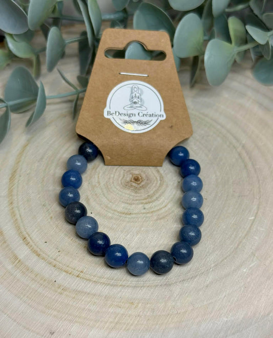 Bracelet Aventurine bleue 8mm