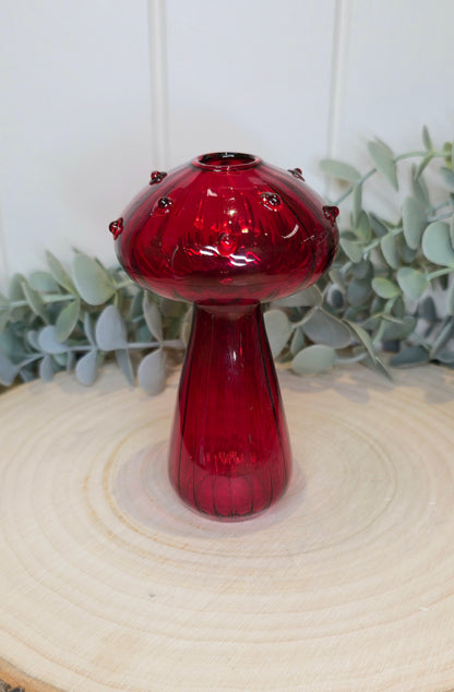 Vase champignon rouge