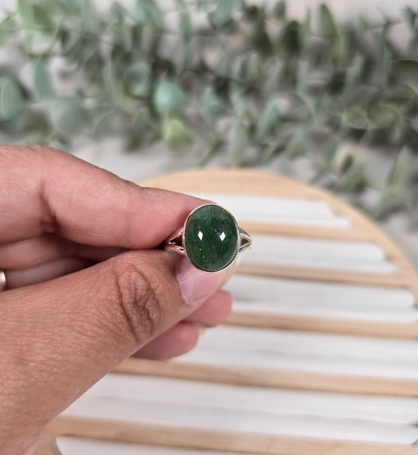 Bague Aventurine verte