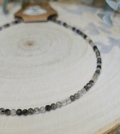 Collier Quartz tourmaline