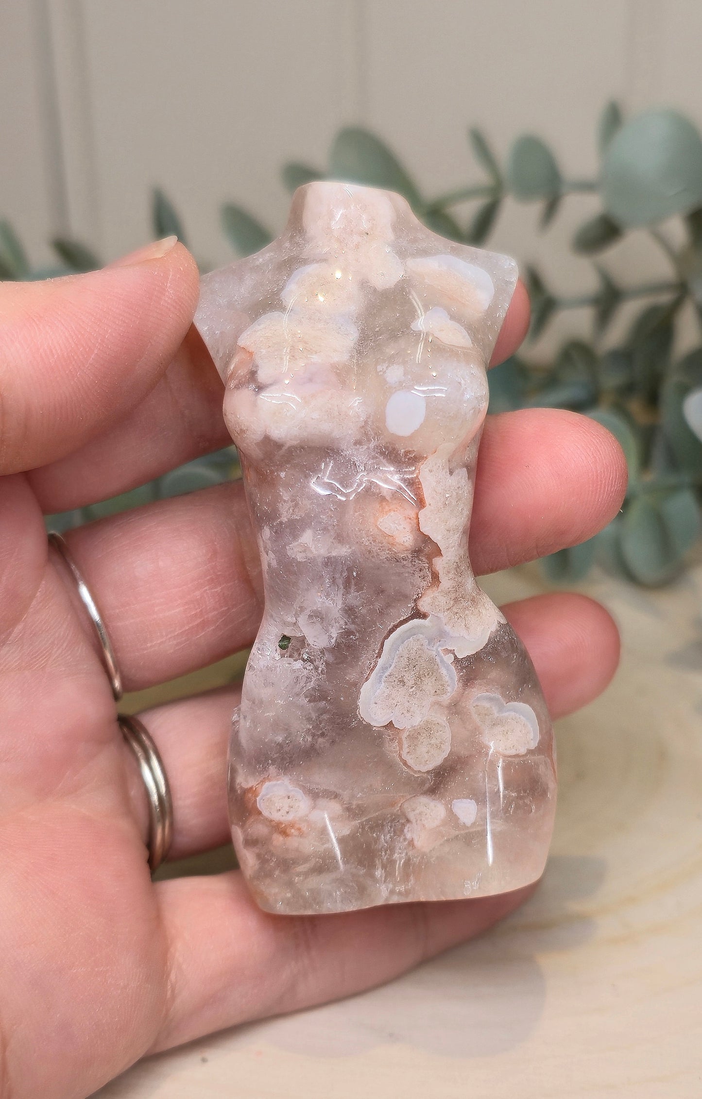 Femme Agate fleur