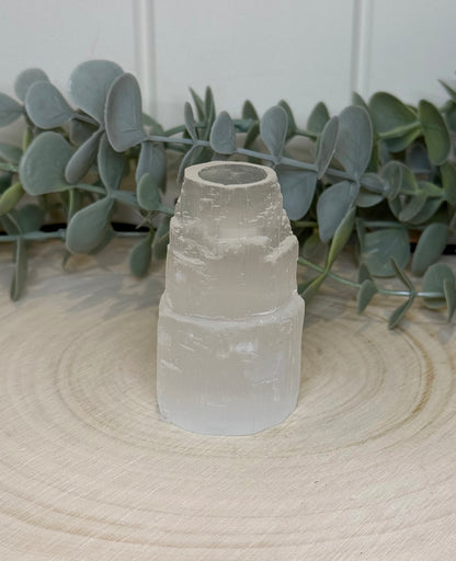 Porte-bougie d’intension Sélénite