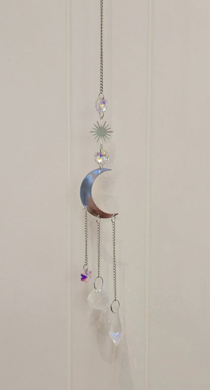 Capteur de lumière cristaux Grande lune