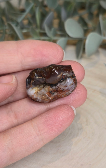 Agate feu barattée