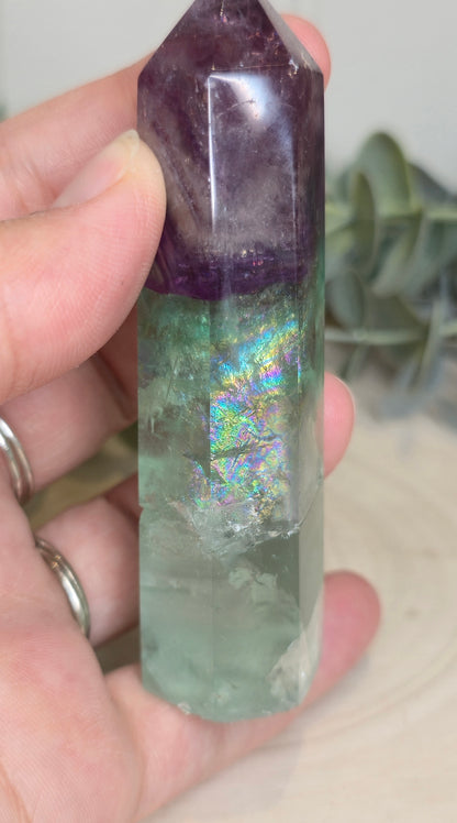 Pointe en Fluorite *réparée*