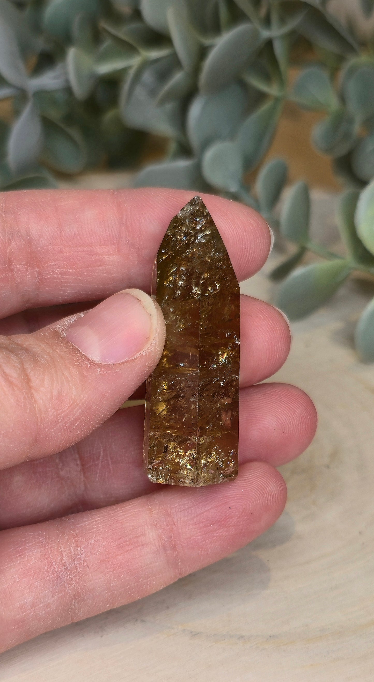 Pointe en Citrine Naturelle