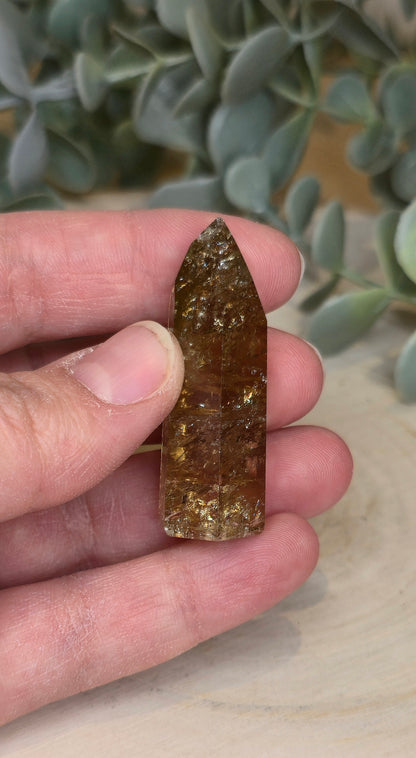 Pointe en Citrine Naturelle