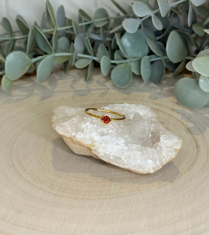 Bague Grenat gold