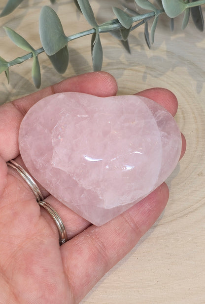 Coeur en Quartz rose