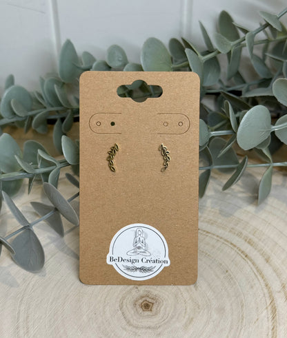 Boucles d’oreilles Feuillage gold