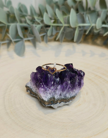 Bague Coeur simple gold