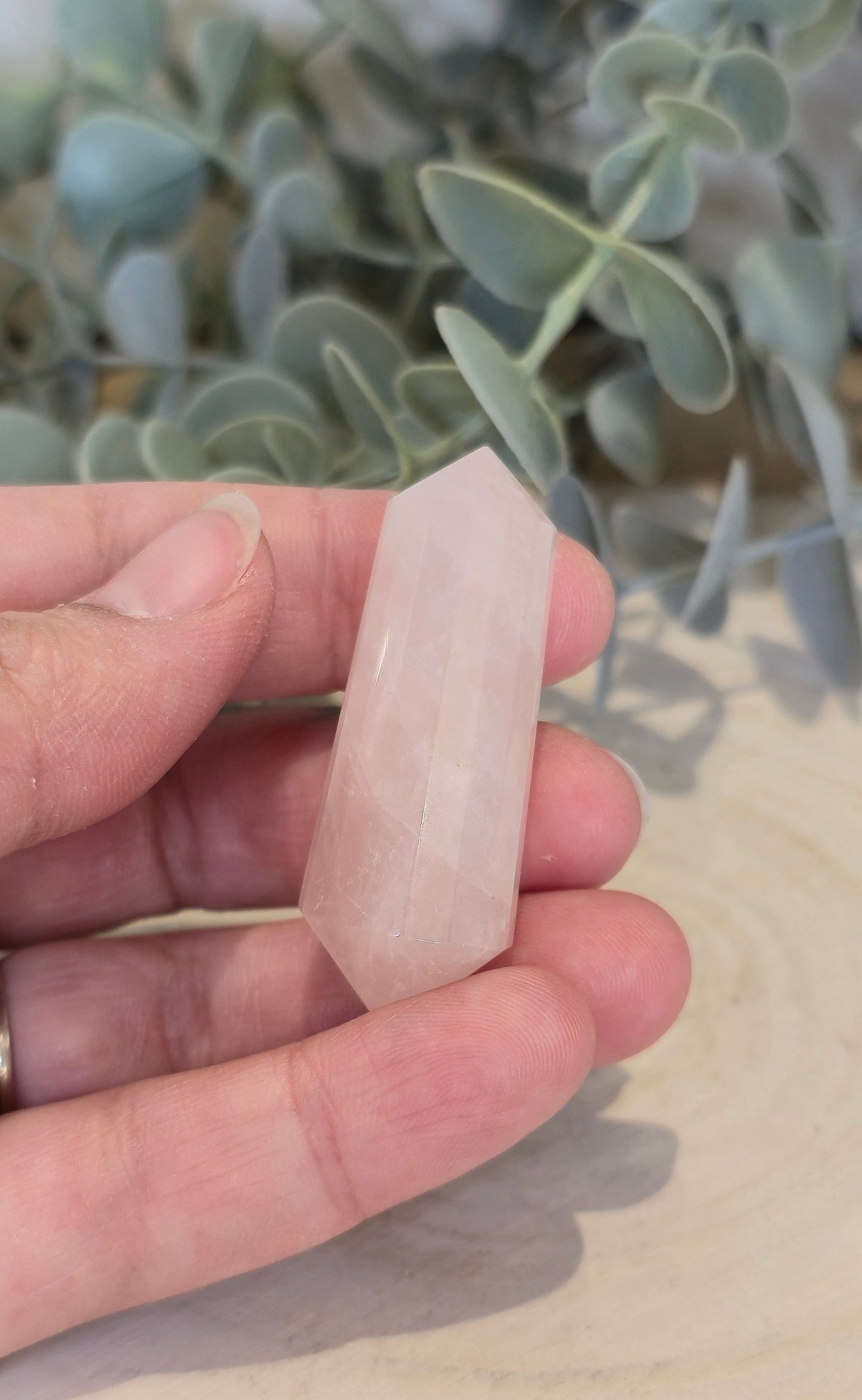 Pointe double en Quartz rose (Vogel)