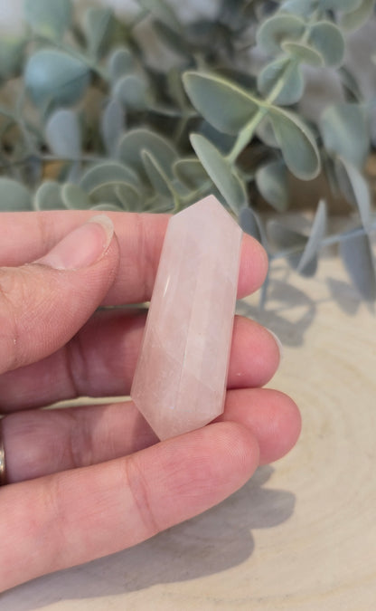 Pointe double en Quartz rose (Vogel)