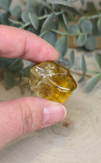 Citrine naturelle du Brésil grade extra barattée