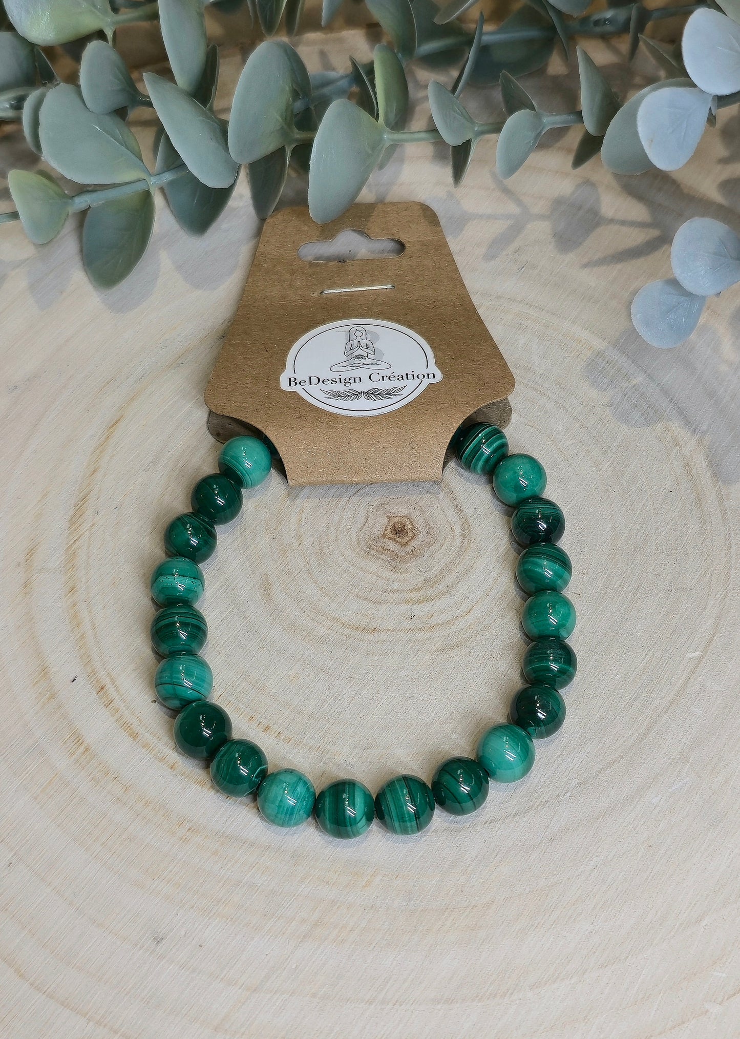 Bracelet Malachite 8mm
