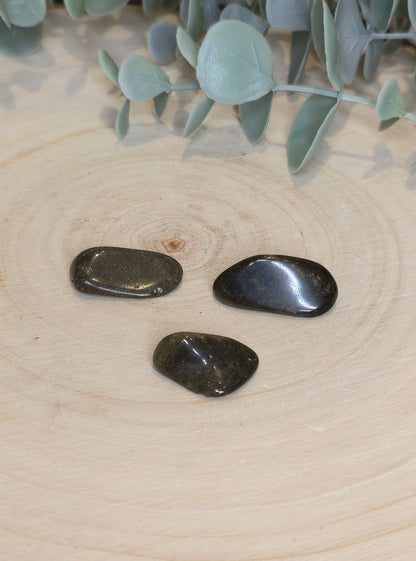 Obsidienne dorée barattée