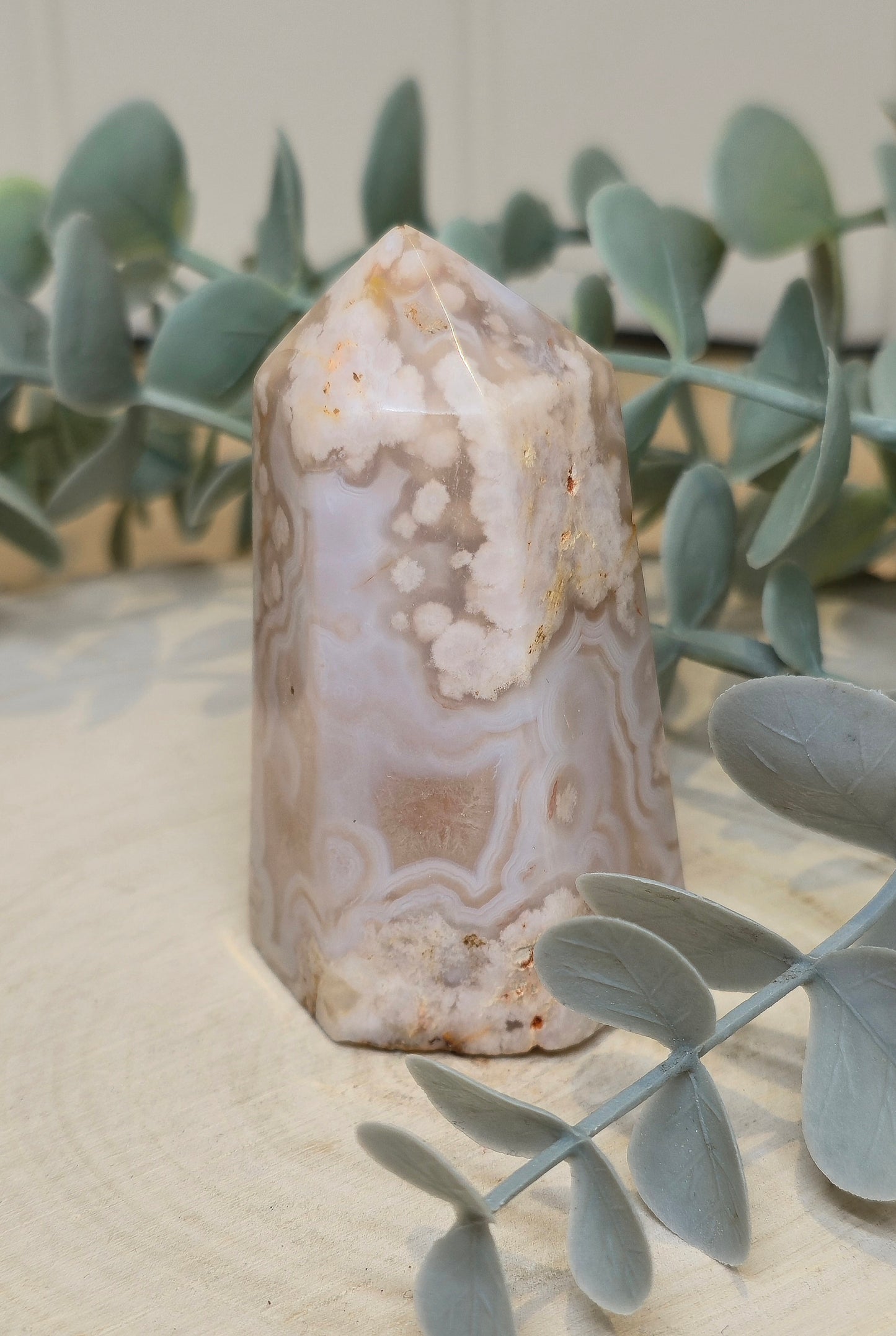 Pointe en Agate fleur de Madagascar