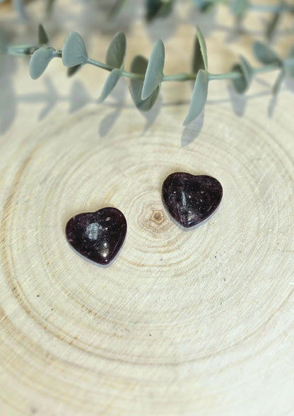 Coeur en Lépidolite