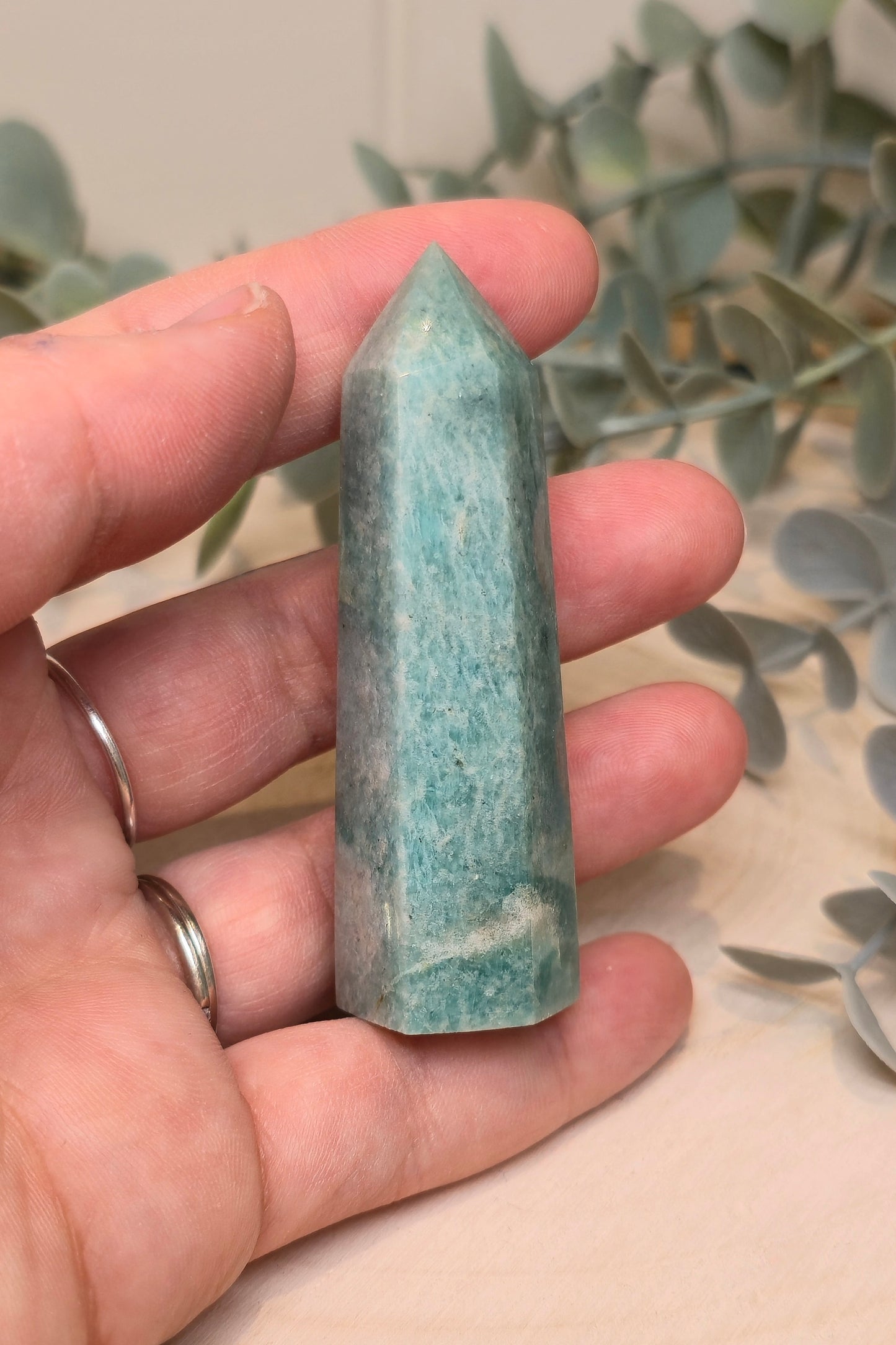 Pointe en Amazonite