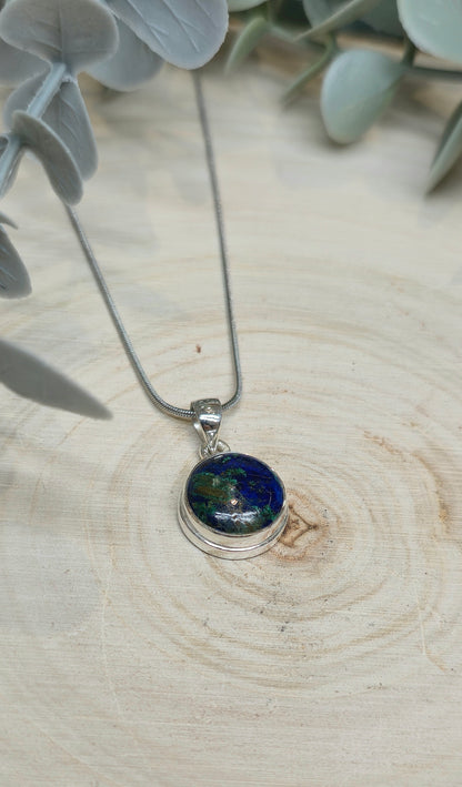 Collier Azurite-Malachite