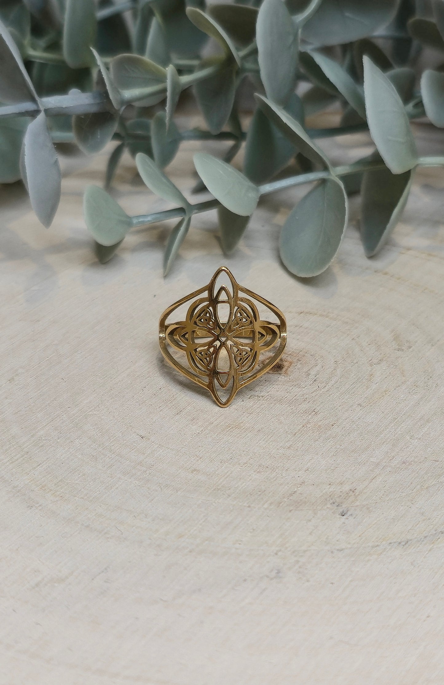 Bague Noeud de sorcière gold