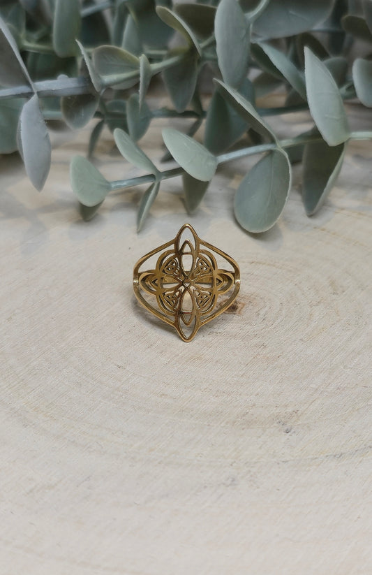 Bague Noeud de sorcière gold