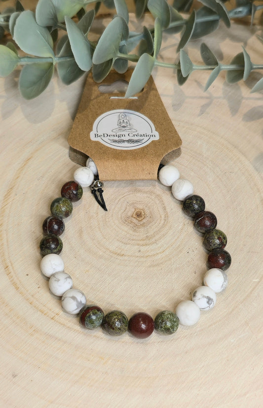 Bracelet avec pierres - création unique