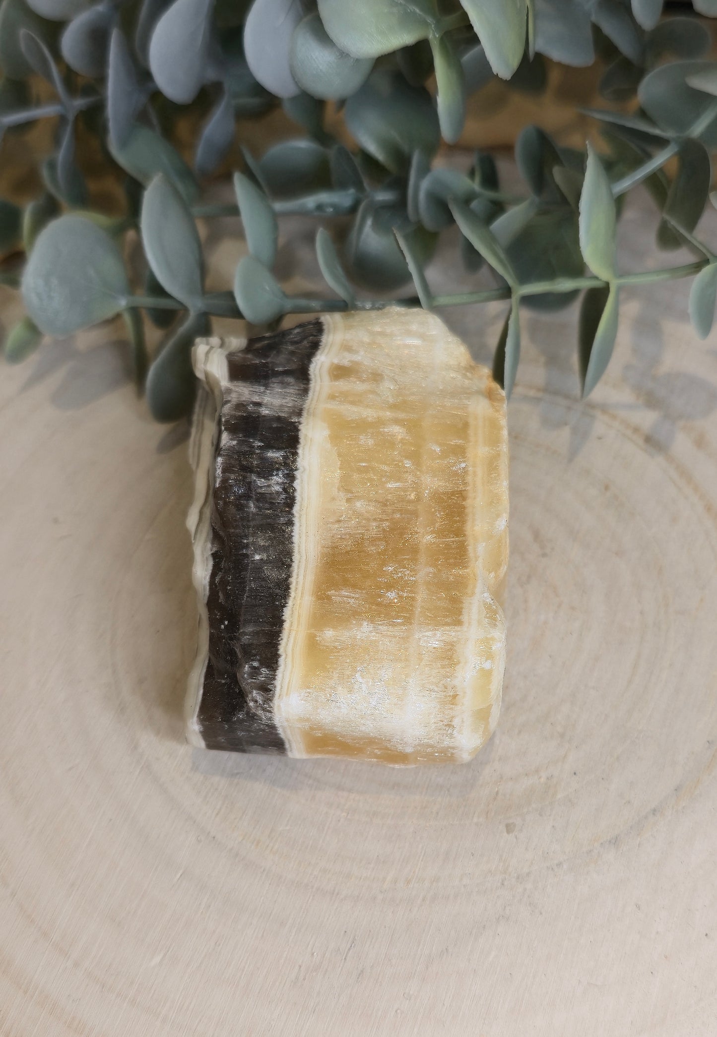 Calcite zébré brute du Mexique