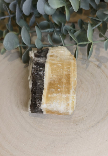 Calcite zébré brute du Mexique