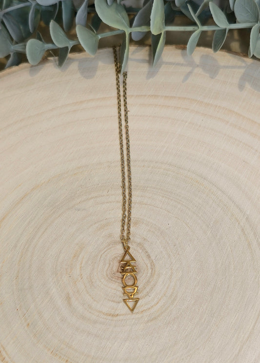 Collier 4 éléments gold