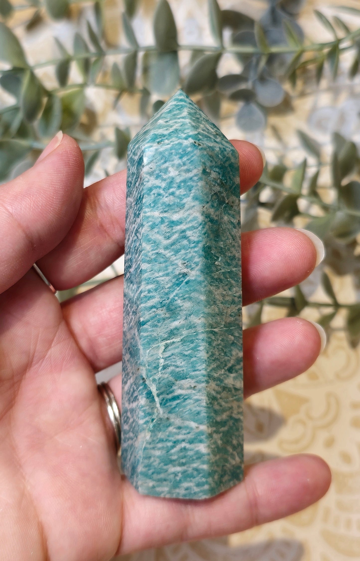 Pointe en Amazonite