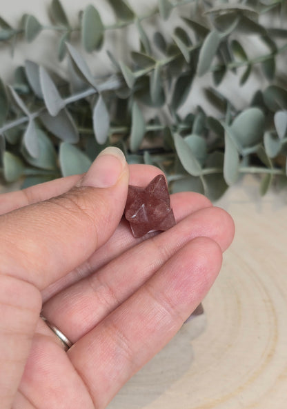 Étoile Merkaba Quartz fraise