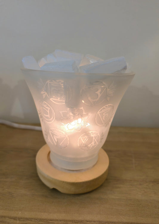Lampe vase Sélénite