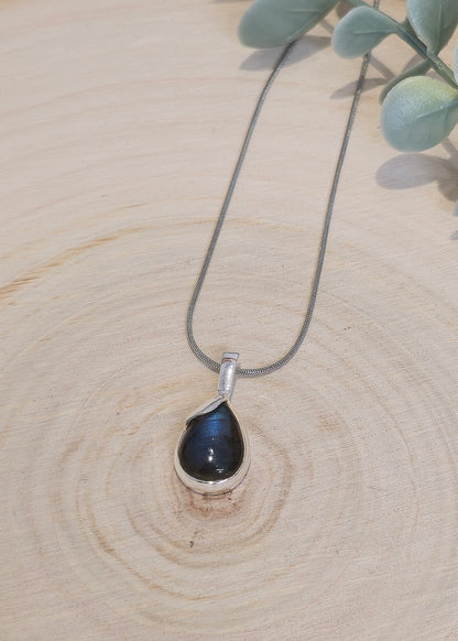 Collier Labradorite goutte