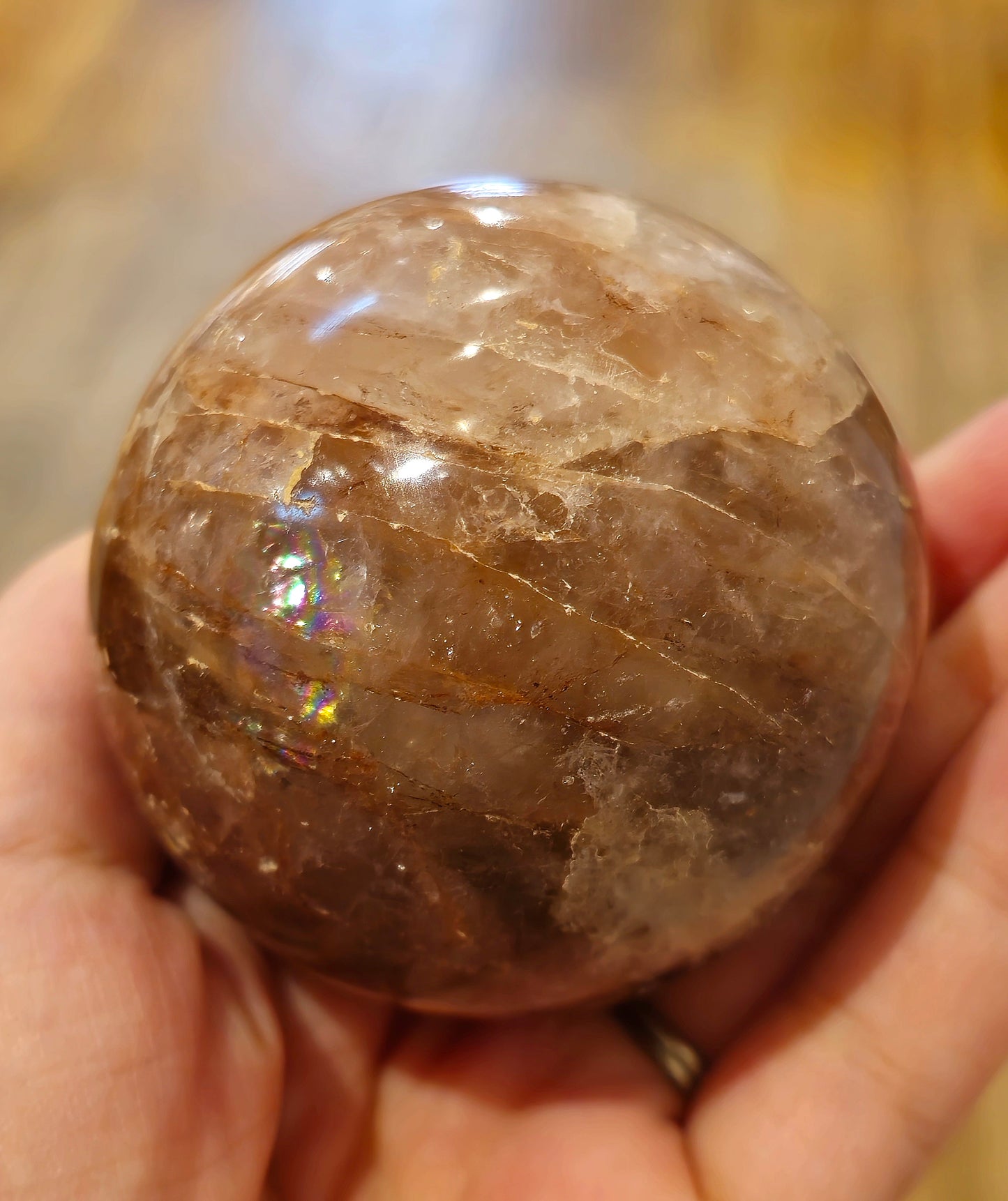 Sphère Quartz feu