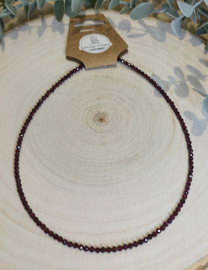 Collier Grenat