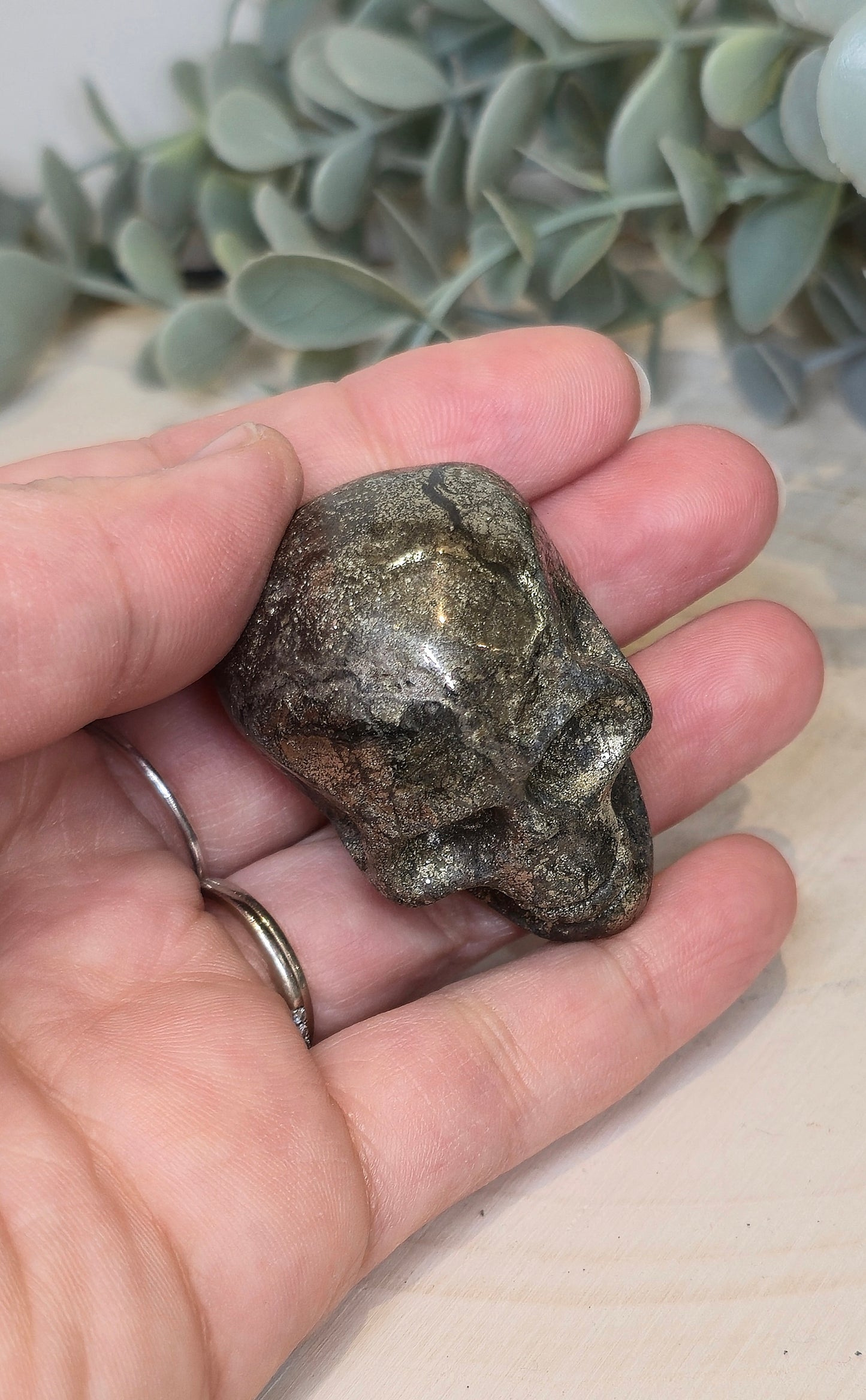 Crâne en Pyrite