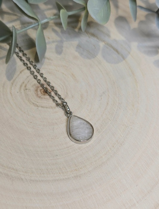 Collier Pierre de lune goutte