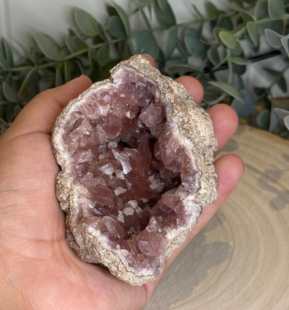 Amas géode d’Améthyste rose