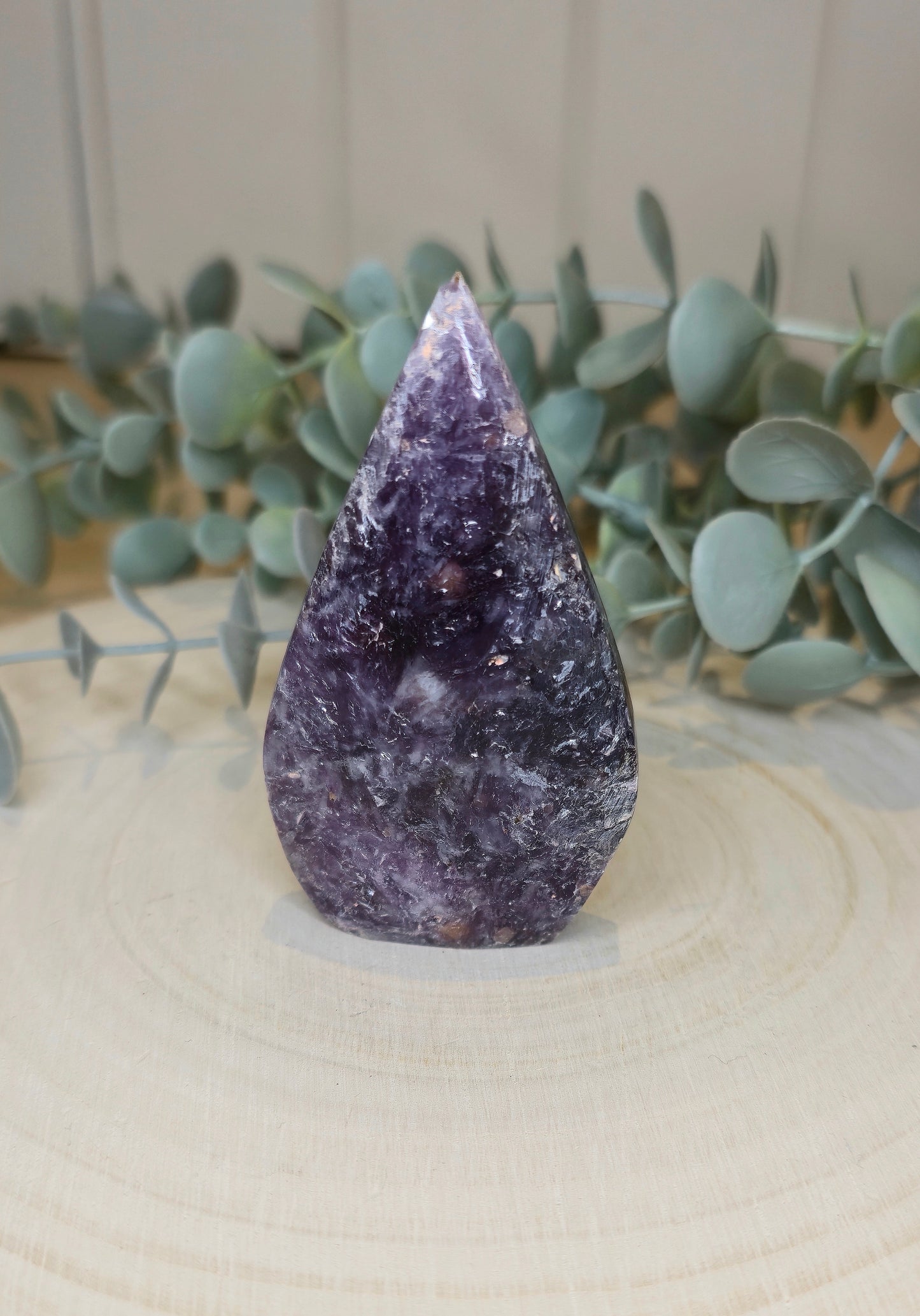 Flamme en Lépidolite