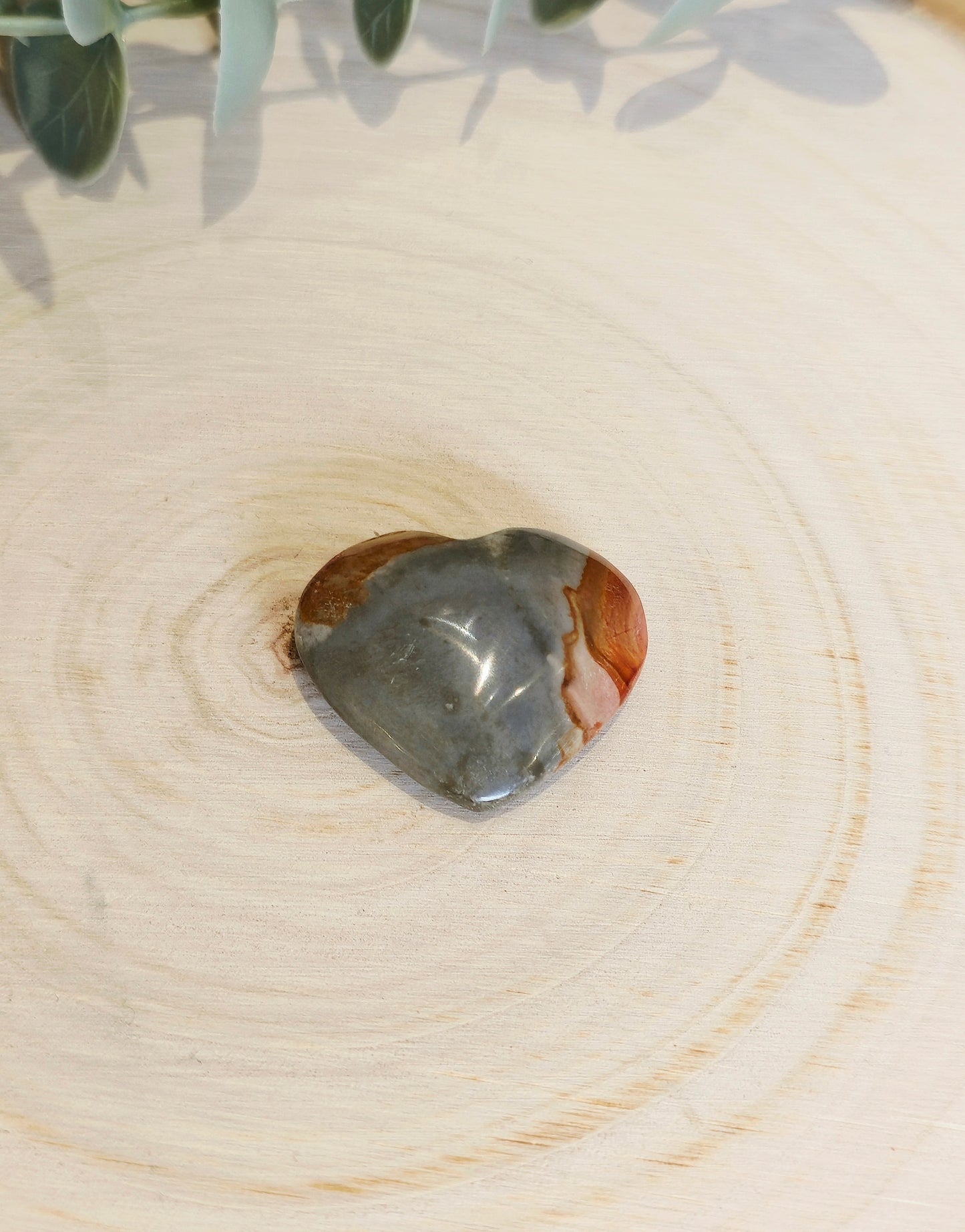 Coeur en Jaspe Polychrome