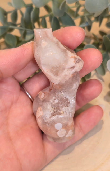 Femme Agate fleur