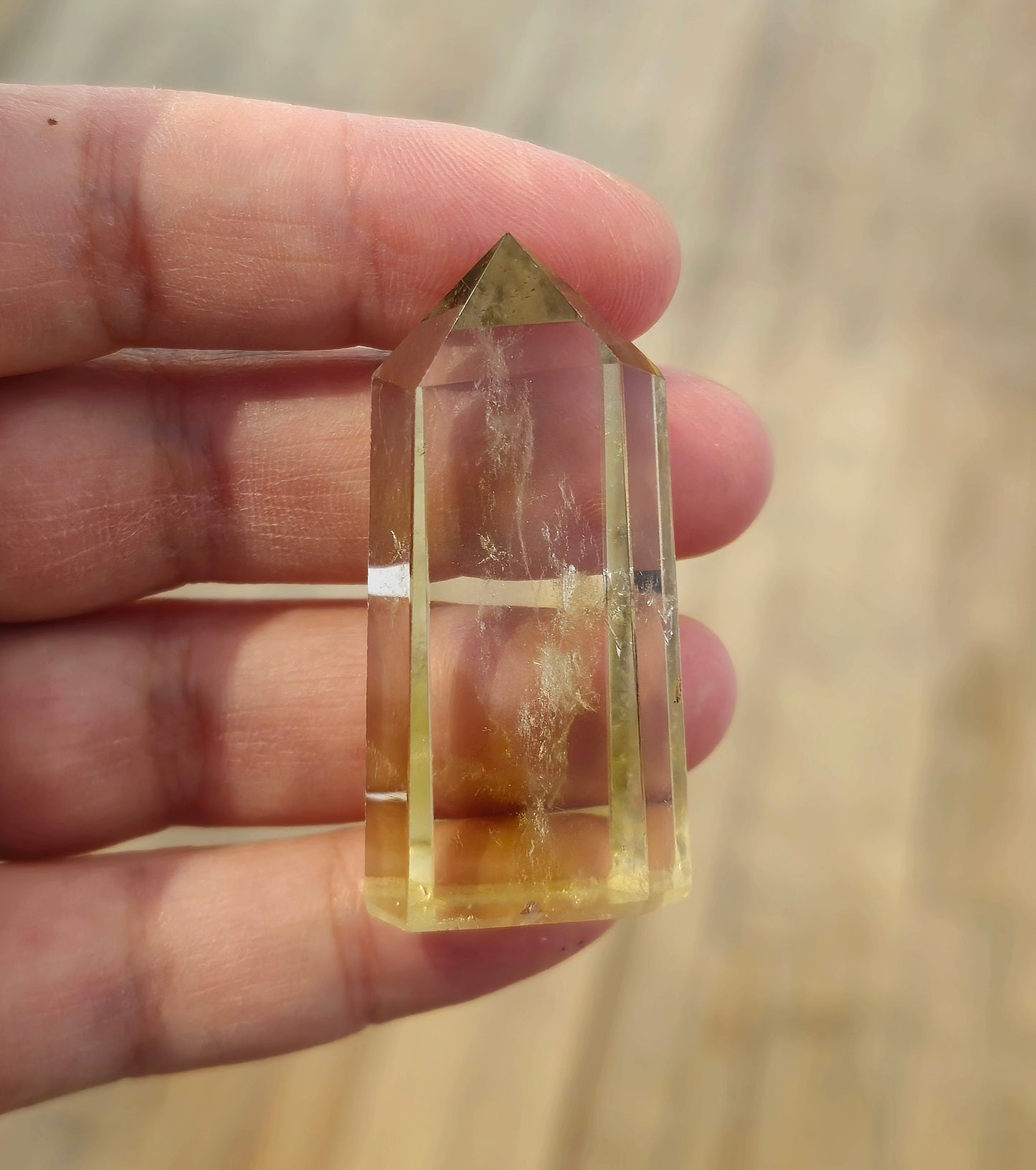 Pointe en Citrine Naturelle