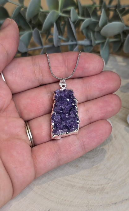 Collier Amas d'Améthyste