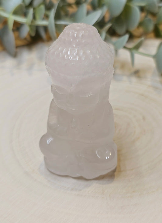 Bouddha en Quartz clair
